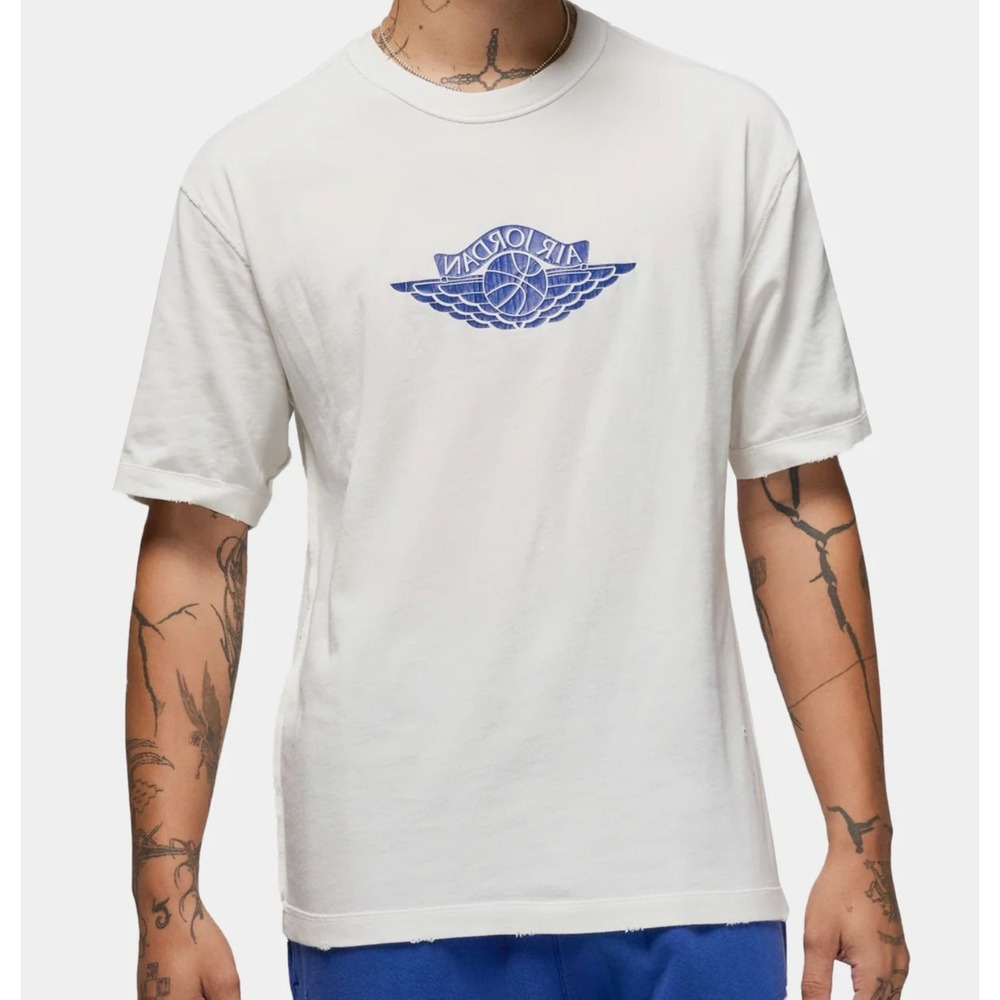 New JORDAN RARE AIR Sz Medium T-SHIRT Men – Sail/Deep Royal IB3130-133
